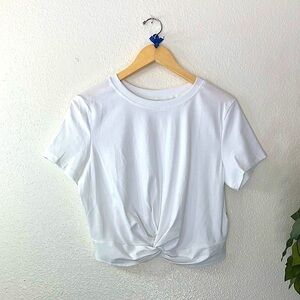 2 Amazon Basics Cropped Tie Front Top